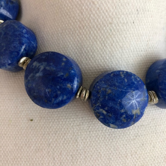 Lapis Azule Chunk Necklace - Picture 2 of 4